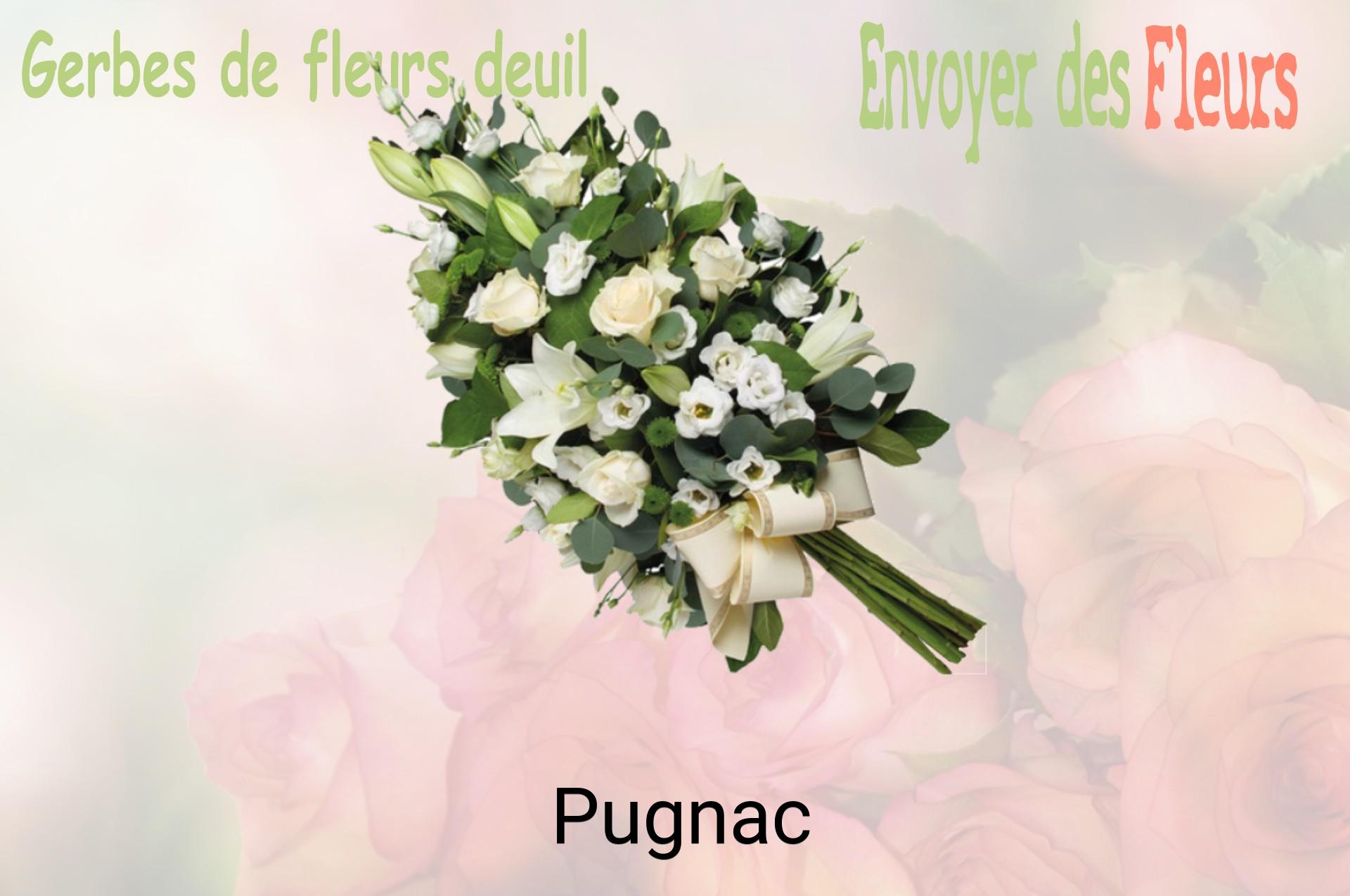 Gerbe de fleurs de deuil livrée à Pugnac